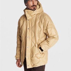 Rag & Bone Men's Natural Down Filled Nylon Shield Jacket
